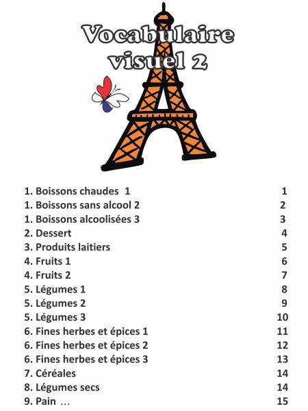 Le vocabulaire français visuel 2 (Slikovni francoski slovarček 2)